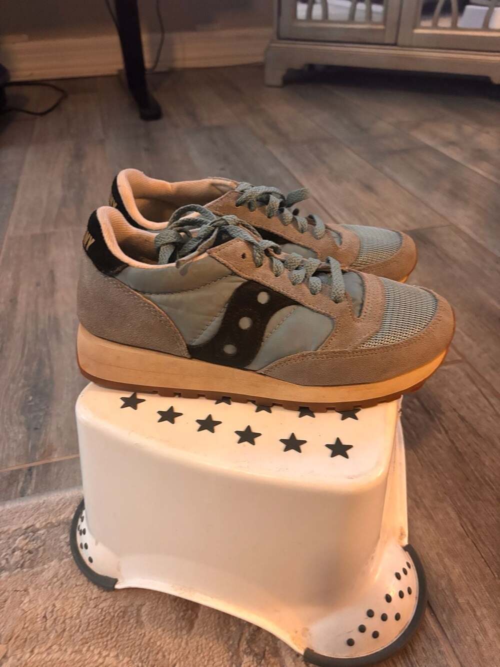Saucony Jazz Original Vintage Size 6.5 Blue Gray Sneakers